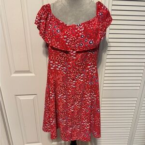 BeBop Floral Off Shoulder Snap Closure Dress XXL